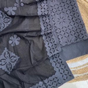 Pipli Collection Artisan’s Touch: Pure Cotton Applique Suit with Organdy Dupatta