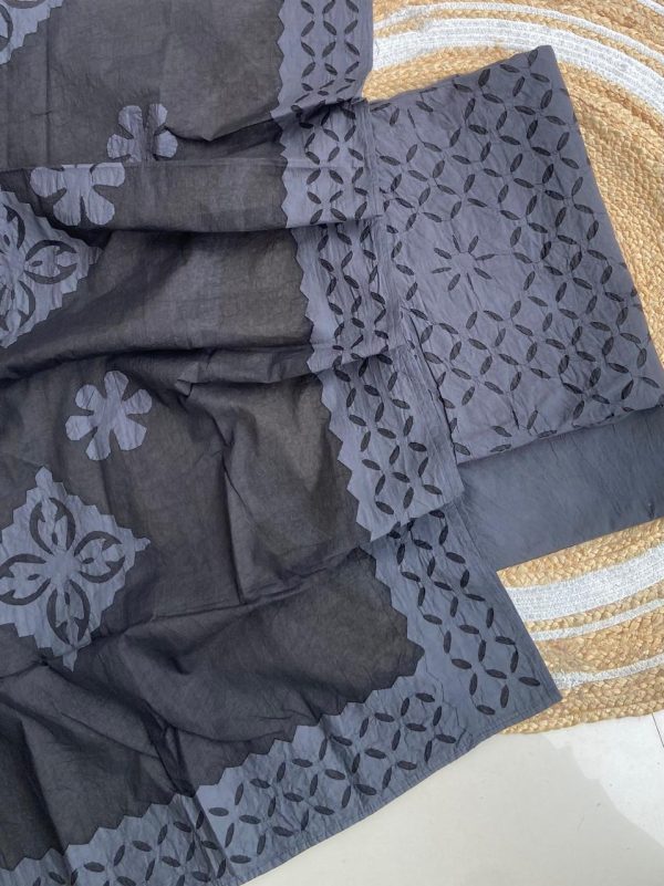 Pipli Collection Artisan’s Touch: Pure Cotton Applique Suit with Organdy Dupatta
