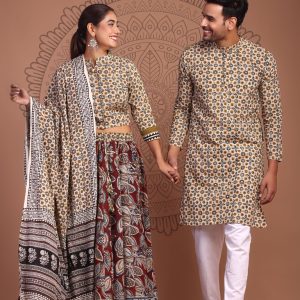 Rab Ne Banadi Jodi :- Couple Dress Lehenga Choli & Gent’s Kurta Pajama