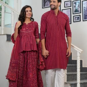 Rab Ne Banadi Jodi :- Couple Dress  Lehenga Choli & Gent's Kurta Pajama