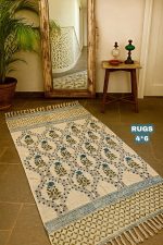 Handmade Block Printed Rug – Elegant & Practical - Image 7