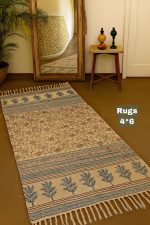 Handmade Block Printed Rug – Elegant & Practical - Image 6