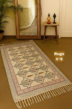 Handmade Block Printed Rug – Elegant & Practical - Image 5
