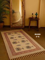Handmade Block Printed Rug – Elegant & Practical