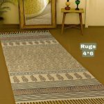 Handmade Block Printed Rug – Elegant & Practical