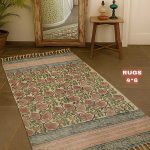 Handmade Block Printed Rug – Elegant & Practical