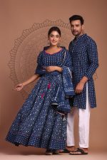 Rab Ne Banadi Jodi :- Couple Dress Lehenga Choli & Gent’s Kurta Pajama - Image 7