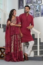 Rab Ne Banadi Jodi :- Couple Dress Lehenga Choli & Gent’s Kurta Pajama - Image 5