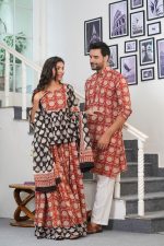 Rab Ne Banadi Jodi :- Couple Dress Lehenga Choli & Gent’s Kurta Pajama - Image 4