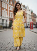 Narangi Chikankari Collection : Peach Noddles Kurti & Palazzo set - Image 2